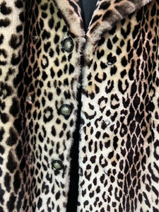 Vintage Faux Leopard Coat