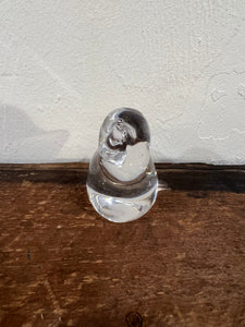 Vintage Signed Daum France Glass Bird Figurine