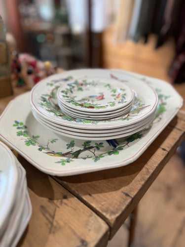 Spode Copeland's Chelsea Bird Dishes 17 Piece Set