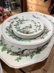 Spode Copeland's Chelsea Bird Dishes 17 Piece Set