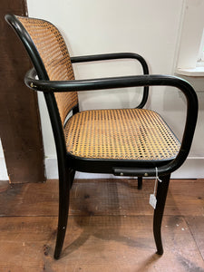 Vintage Josef Hoffman Style Chair with Arm Rests